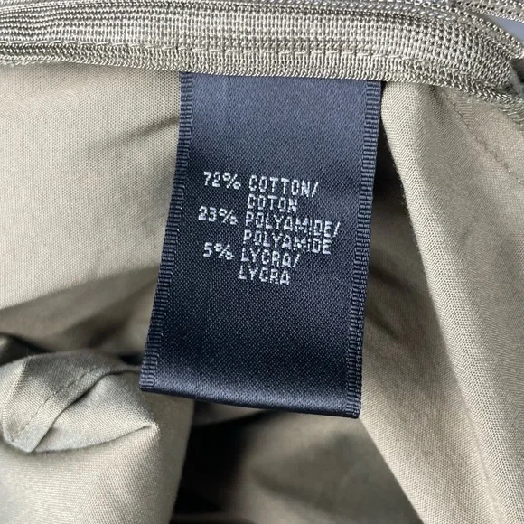 Lafayette 148 Dress Women’s Medium Green Knee Length Collar Ruched Casual - Picture 8 of 9